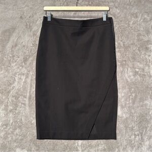 Banana Republic size 6 Black Pencil Skirt with slit new no tags